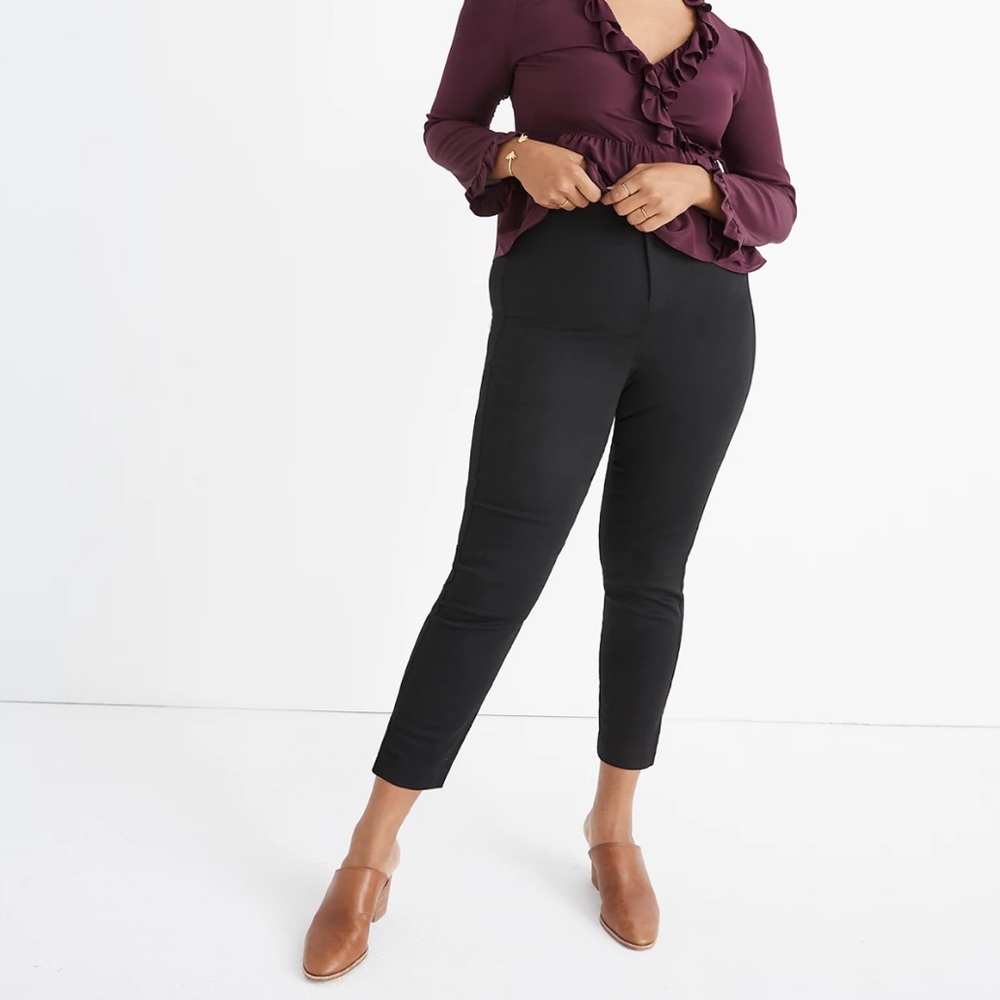 NWT Madewell Fraser Slim Pants in Black